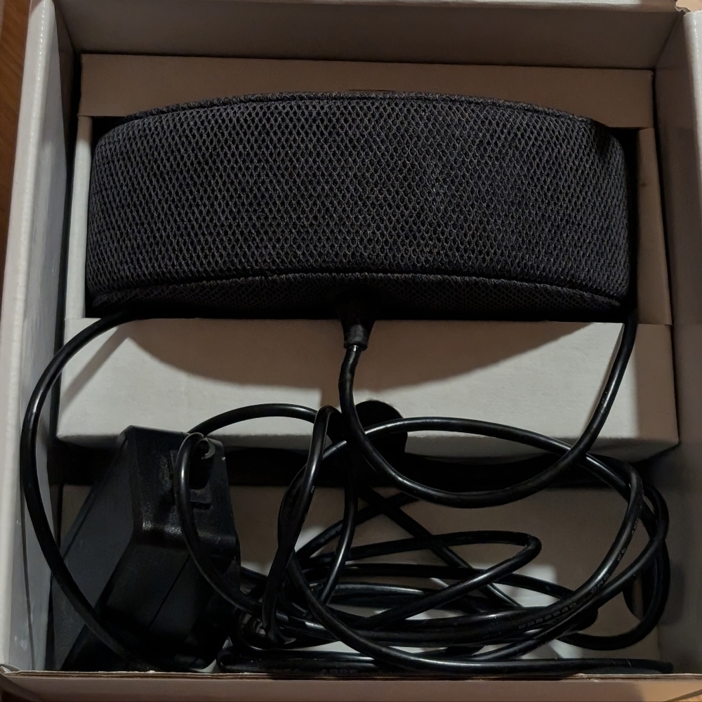 Sleek Black Electronic Headband with Charger